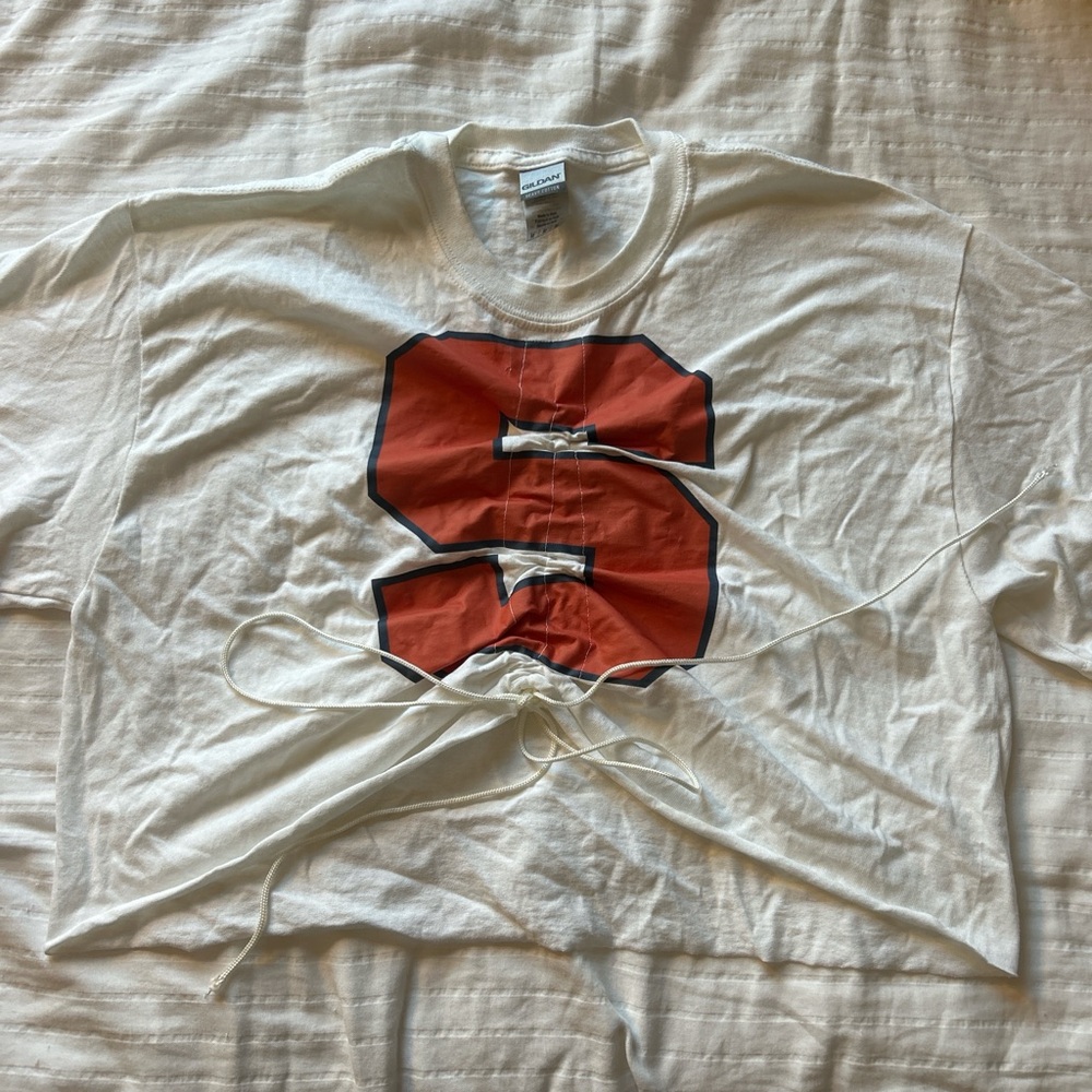 Syracuse lace-up cinching t-shirt